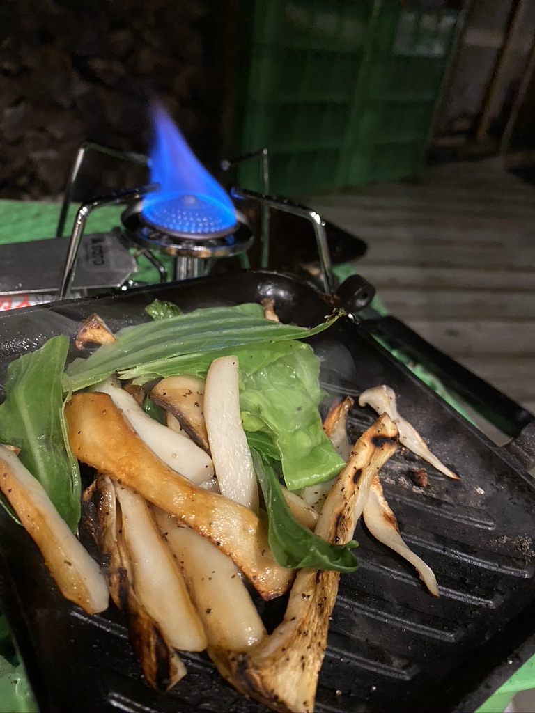 エリンギとキャベツ